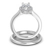 0.55CT Pear And Round Cut Diamonds Bridal Set , picture number 1