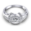 0.75CT Round Cut Diamonds Halo Ring , picture number 1