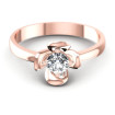 0.35CT Round Cut Diamonds Solitaire Ring , picture number 1