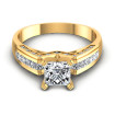 1.60CT Princess And Round Cut Diamonds Engagement Rings , picture number 1