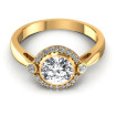 1.55CT Round Cut Diamonds Halo Ring , picture number 1