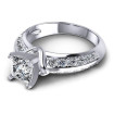 1.20CT Princess And Round Cut Diamonds Engagement Rings , picture number 2