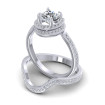 0.80CT Round Cut Diamonds Bridal Set , picture number 2