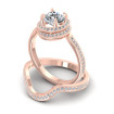 0.80CT Round Cut Diamonds Bridal Set , picture number 2