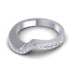 0.45CT Round Cut Diamonds Wedding Band , picture number 2