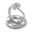 0.95CT Round Cut Diamonds Bridal Set , picture number 2