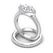 0.90CT Marquise And Round Cut Diamonds Bridal Set , picture number 2