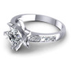 0.60CT Princess And Round Cut Diamonds Engagement Rings , picture number 2