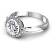 1.55CT Round Cut Diamonds Halo Ring , picture number 2