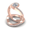 0.95CT Round Cut Diamonds Bridal Set , picture number 2