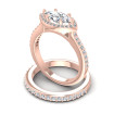 1.10CT Round And Marquise Cut Diamonds Bridal Set , picture number 2