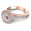 0.95CT Round Cut Diamonds Halo Ring , picture number 2