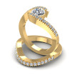 0.95CT Round Cut Diamonds Bridal Set , picture number 2