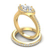 1.10CT Round And Marquise Cut Diamonds Bridal Set , picture number 2