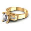 0.55CT Emerald And Princess Cut Diamonds Engagement Rings , picture number 2