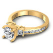 1.20CT Round And Princess Cut Diamonds Engagement Rings , picture number 2