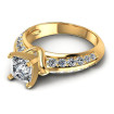 1.45CT Princess And Round Cut Diamonds Engagement Rings , picture number 2