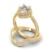 0.80CT Round Cut Diamonds Bridal Set , picture number 2