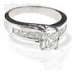 1.75CT Radiant and Princess Cut Diamonds Engagement Ring , picture number 0