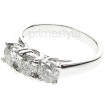 1.00CT Round Cut Diamonds Three Stone Ring , picture number 0