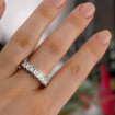 4.60CT Princess Cut Diamonds Eternity Band , picture number 1