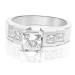 1.35CT Princess Cut Diamonds Engagement Ring