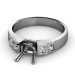 0.80CT Princess Cut Diamonds Engagement Ring