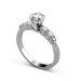 1.35CT Round Cut Diamonds Engagement Ring