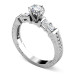 1.40CT Round and Princess Cut Diamonds Engagement Ring