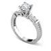 1.15CT Princess Cut Diamonds Engagement Ring