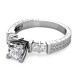 0.95CT Princess Cut Diamonds Engagement Ring