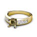 0.80CT Princess Cut Diamonds Engagement Ring