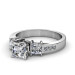 1.40CT Princess Cut Diamonds Engagement Ring