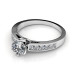 1.00CT Round Cut Diamonds Engagement Ring