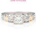 0.5CT Princess and Round Cut Diamonds Engagement Ring