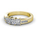 1.10CT Princess Cut Diamond Wedding Band