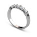 0.85CT Princess and Round Cut Diamond Wedding Band