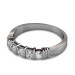 0.85CT Princess and Round Cut Diamond Wedding Band