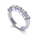 Diamond 0.80CT Round Cut Wedding Band
