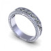 1.25CT Round Cut Diamond Wedding Band