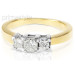 0.90CT Princess Cut Diamonds Three Stone Ring