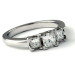 0.80CT Princess Cut Diamonds Three Stone Ring