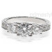 1.25CT Round Cut Diamonds Three Stone Ring
