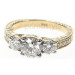 1.25CT Round Cut Diamonds Three Stone Ring