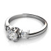 0.80CT Round Cut Diamonds Three Stone Ring