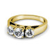 0.90CT Round Cut Diamonds Three Stone Ring