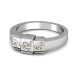 1.15CT Princess Cut Diamonds Three Stone Ring