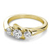 0.85CT Round Cut Diamonds Three Stone Ring