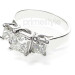 1.40CT Princess Cut Diamonds Three Stone Ring