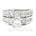 2.15CT Bridal Set with Princess and Round Cut Diamonds 